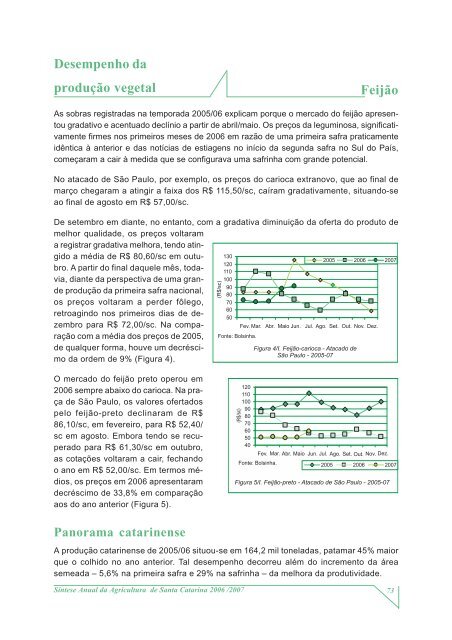 SÃ­ntese Anual da Agricultura de Santa Catarina - 2006-2007 - Cepa