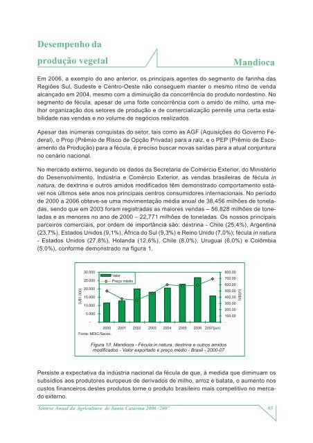 SÃ­ntese Anual da Agricultura de Santa Catarina - 2006-2007 - Cepa