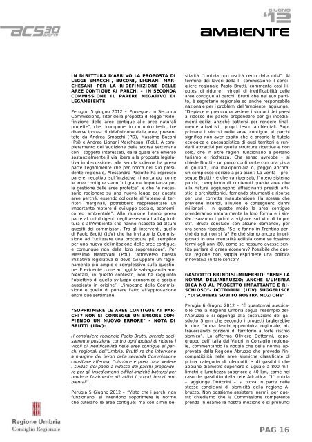 giugno 2012 - Consiglio Regionale dell'Umbria - Regione Umbria