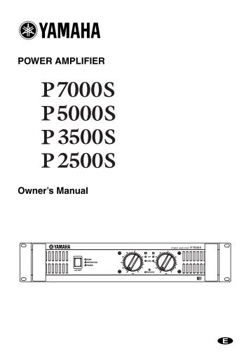 POWER AMPLIFIER Owner's Manual - zzounds.com