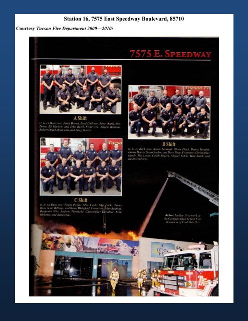 Tucson Fire Department Station 16 - Greater Tucson Fire Foundation