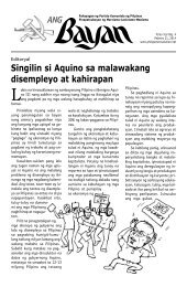 Usaping Ipinoprotesta At Pangalan Ng Organisasyon : Answer Please May