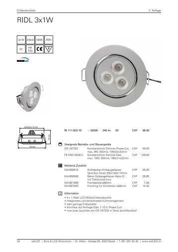 RIDL 3x1W - selLED