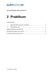 21school Praktikum - Swimsports.ch