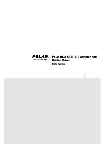 Polar IrDA USB 1.1 Adapter and Bridge Driver