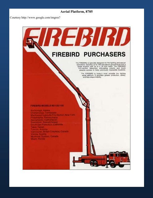 âFirebird 150â 8705 - Greater Tucson Fire Foundation