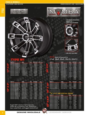 wheels & tires - Western Warehouse
