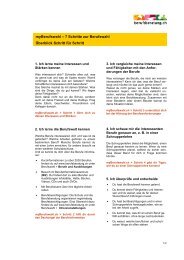 7 Schritte zum Beruf - Berufsberatung.ch
