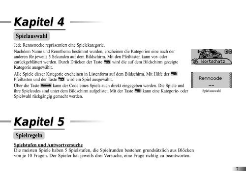 Kapitel 6 (Spiele und Spielcodes)