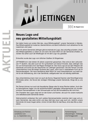 4 3 2 Neues Logo und neu gestaltetes Mitteilungsblatt - Jettingen