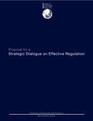 Proposal for A Strategic Dialogue on Effective Regulation