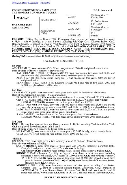 Download PDF - Doncaster Bloodstock Sales