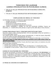 Laurea Specialistica - Psicologia Urbino - Università degli Studi di ...