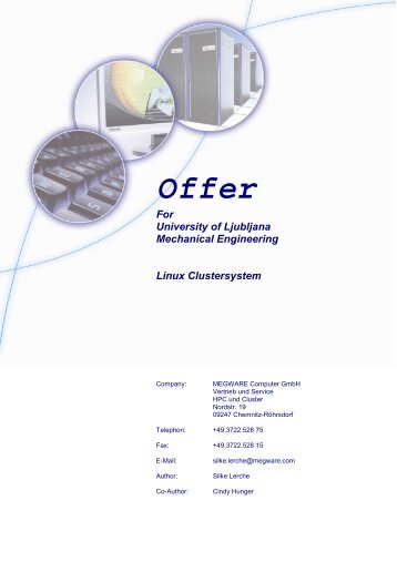 Offer For University of Ljubljana Mechanical Engineering Linux ...