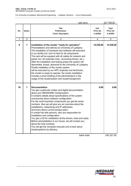 Offer For University of Ljubljana Mechanical Engineering Linux ...