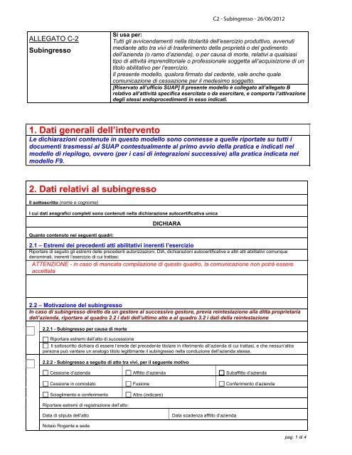 C2 - Subingresso [file.pdf] - Sardegna SUAP