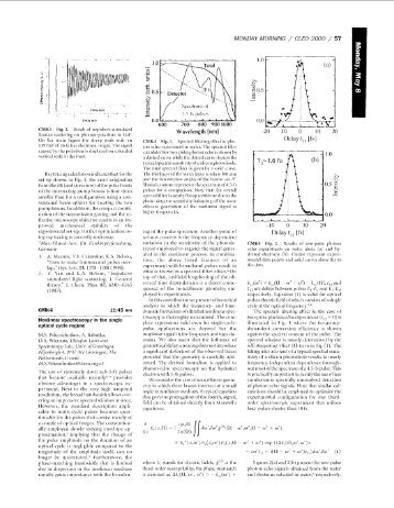 Nonlinear spectroscopy in the single optical cycle regime - Lasers ...