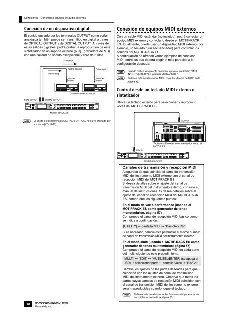 motif-rack 01-05 precauciones - Electromanuals.org