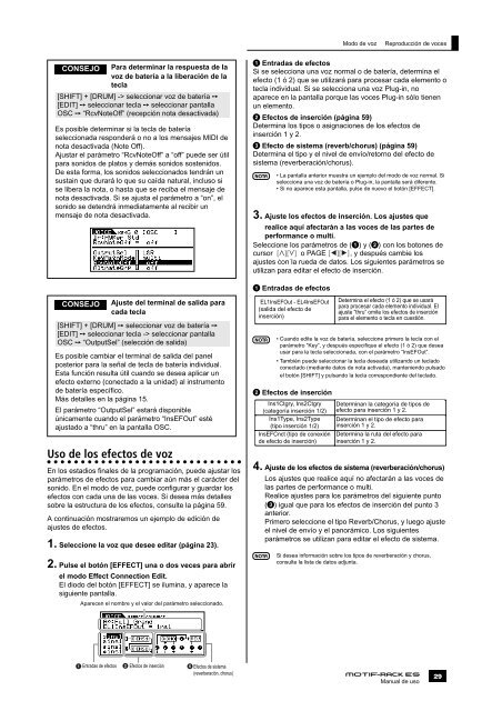 motif-rack 01-05 precauciones - Electromanuals.org