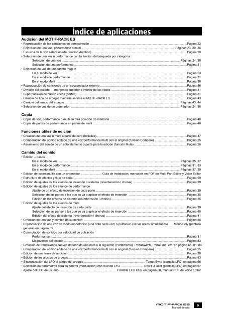 motif-rack 01-05 precauciones - Electromanuals.org