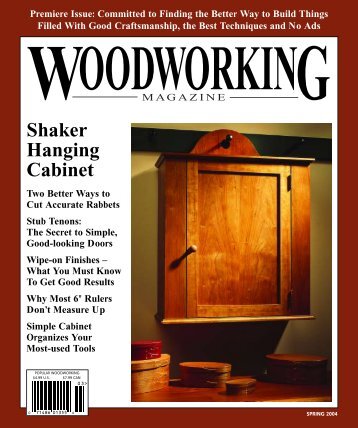 Woodworking Magazine, Spring 2004 - Popular Woodworking ...