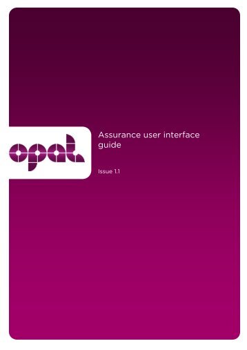 Assurance user interface guide - TalkTalk Business