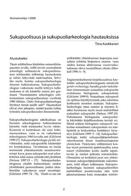 PDF - Suomen arkeologinen seura ry.