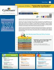 Cyberoam CR1000ia Datasheet - Kinetic Solutions