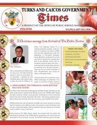 Turks & Caicos Isl News Letter - The Goverment of the Turks ...