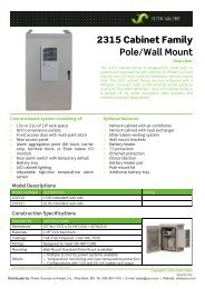 2315 Cabinet Family Pole/Wall Mount - Power Sources Unlimited