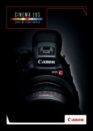 Cinema EOS Brochure - Canon Professional Network - Canon Europe