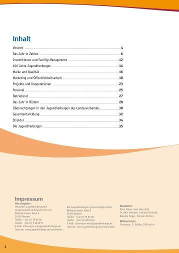 Inhalt - Deutsches Jugendherbergswerk