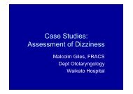 Case Studies: Assessment of Dizziness