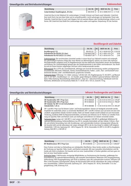 ZUBEHÖR KATALOG - BASF Coatings Services GmbH