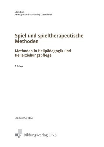 Spiel und spieltherapeutische Methoden