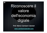 Prof. Marco Camisani Calzolari www.camisanicalzolari.com - Forges