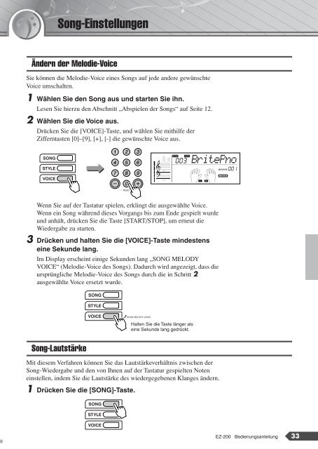 EZ-200 Owner's Manual - Just Music