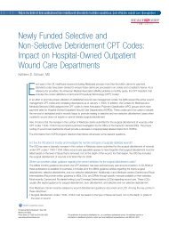 Newly Funded Selective and Non-Selective Debridement CPT ...