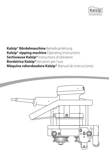 Kalzip® zipping machine