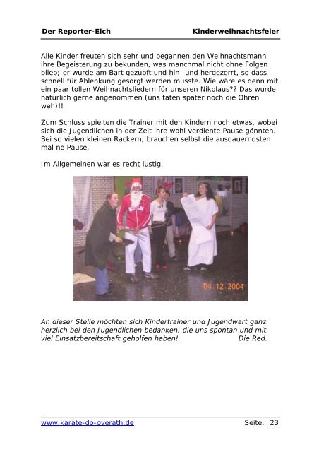 Januar 2005 1. Ausgabe - Karate-Do Overath e.V.