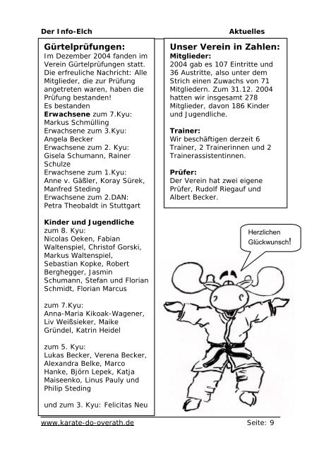 Januar 2005 1. Ausgabe - Karate-Do Overath e.V.