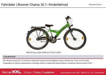 Kinderfahrräder 20-24 Zoll | Boomer Champ 30.1 ... - Fahrrad-XXL