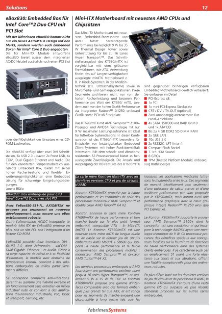 Kontron KISS 4U Server mit Sockel 775 Embedded und Desktop ...