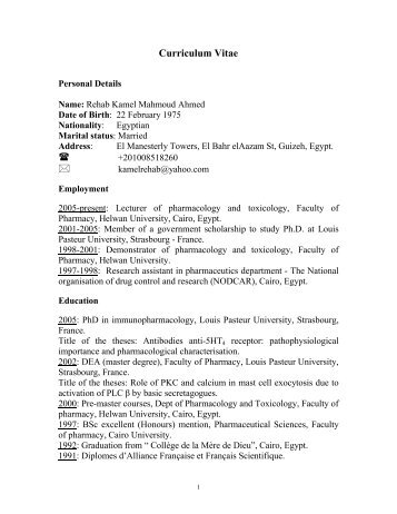 CV dr Rehab Kamel.pdf - Helwan University