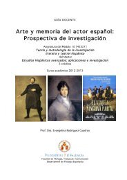 Arte y memoria del actor espaÃ±ol - Parnaseo - Universitat de ValÃ¨ncia