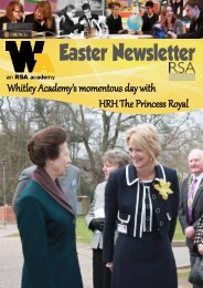 Easter Newsletter 2012 - Whitley Academy