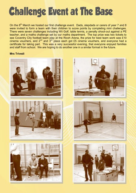 Easter Newsletter 2012 - Whitley Academy