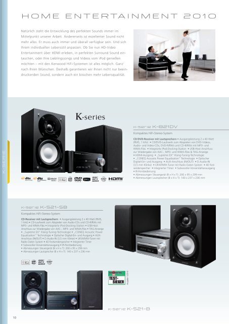 CAR & HOME ENTERTAINMENT 2010 • 2011 - Kenwood