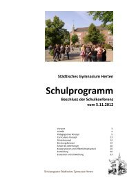 Das Schulprogramm unserer Schule - stÃ¤dtisches Gymnasium Herten