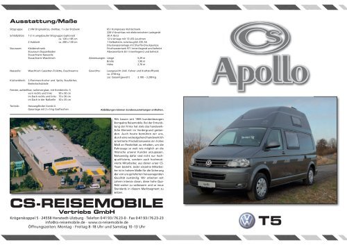 Prospekt ansehen (PDF) - Fischer Wohnmobile Reutlingen